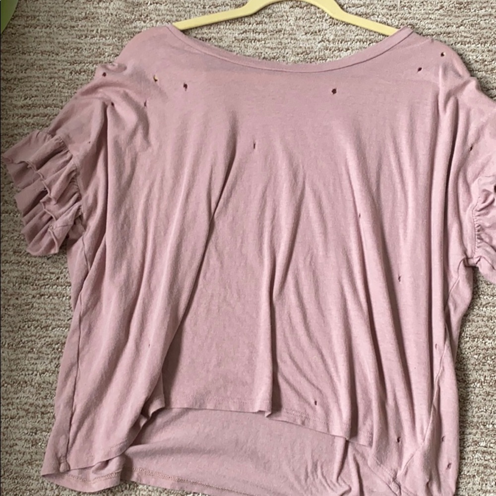 Distressed American Eagle Flowy Top - image 1